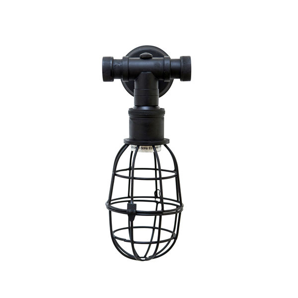 Wandlamp Sandford antiek zwart 16x12x26cm - Afbeelding 2