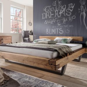 Massief houten bed Vidal