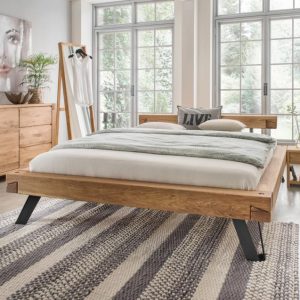 Massief houten bed Elvi