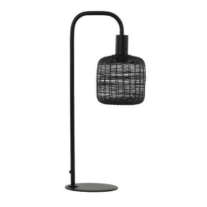 Tafellamp LEKANG 24x18x58cm – Mat Zwart