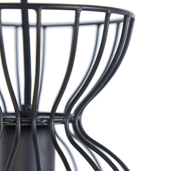 Hanglamp LAZAR Ø18x34cm – Mat Zwart - Afbeelding 5