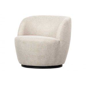 WOOOD Draaifauteuil Serra – Off White