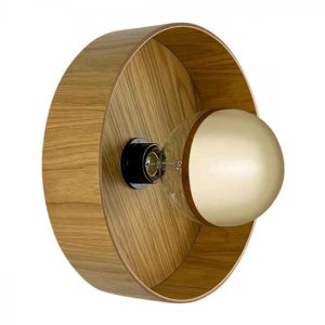 Wandlamp Flat Ø30cm – Oak / Veneer