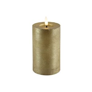 Stompkaars Lyon Ø7,5×12,5cm LED – Goud