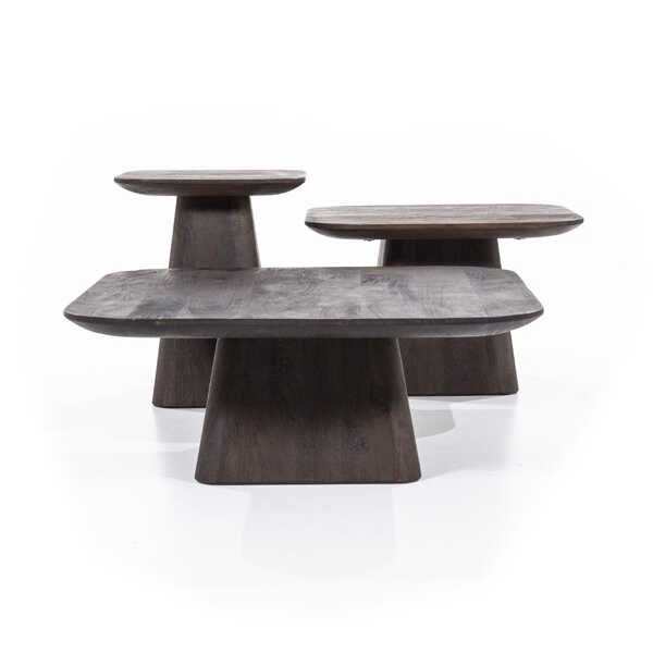 Salontafel Aron Vierkant 80x80cm – Bruin - Afbeelding 4