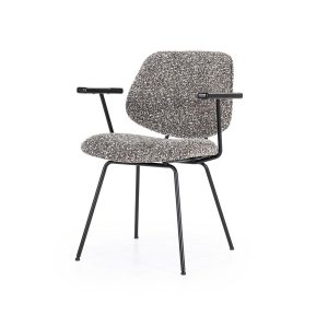 Stoel Jon met arml Maywood | Taupe
