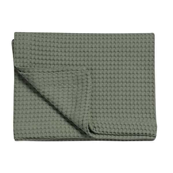 Vandyck Sprei Pique Wafel – Earth Green (diverse maten)