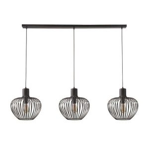 Hanglamp Arraffone 3-lichts Balk – Zwart
