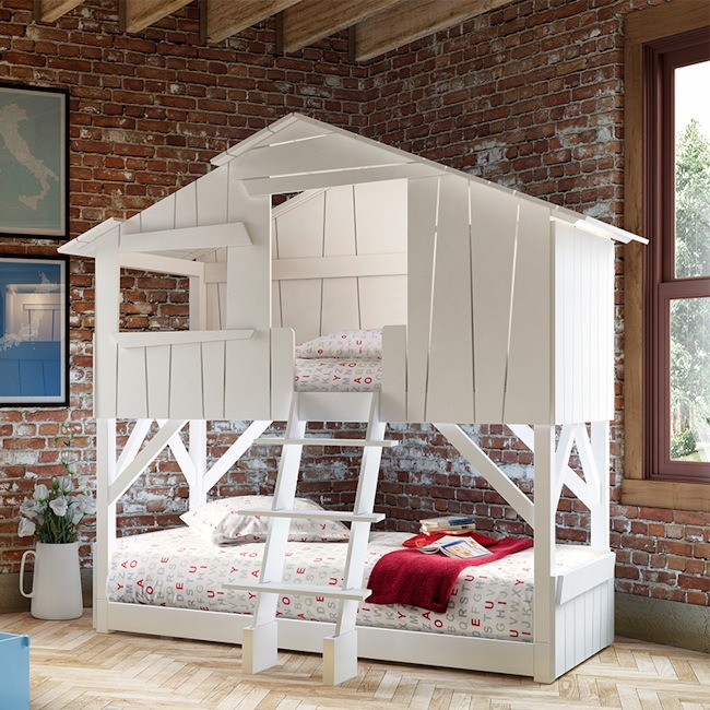 Mathy by Bols boomhut stapelbed 90 x 190 – Diverse kleuren - Afbeelding 2