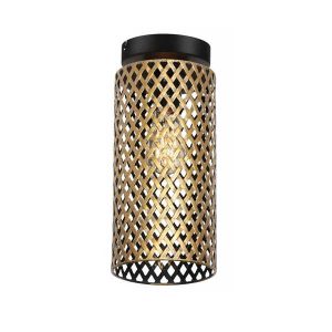 Plafondlamp Aureo 34cm – Zwart/Goud OP=OP