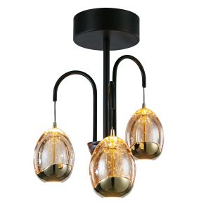 Plafonniere Egg – 3 Lichts – Goud