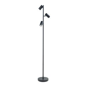 Vloerlamp Burgos 3-lichts 160cm – Mat Zwart