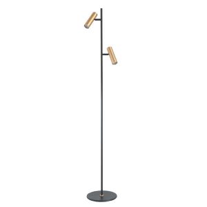 Vloerlamp Trend 2-lichts 141cm – Zwart Goud